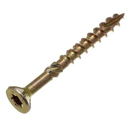 Саморез конструкц. самозенкующий 3.5х40 потай желт. цинк TORX (уп.200шт) коробка СТРОЙМЕТИЗ 20230925