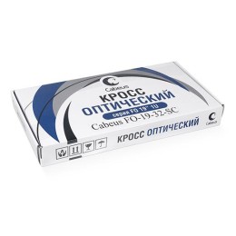 Кросс бокс оптический 19дюйм на 16 SC (LCduplex) со сплайс-кассетой и КДЗС (без пигтейлов и проходны