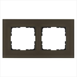 Рамка 2-м G-Glass стекло каперсовый Jasmart G1002GT