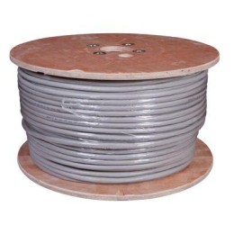 Кабель витая пара F/UTP кат.5e 25х2х24AWG solid PVC INDOOR медь сер. (уп.305м) Rexant 01-1201-R
