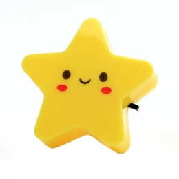 Светильник светодиодный NL-240 "Звезда" 220В ночник с выкл. желт. Camelion 13815