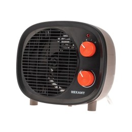 Тепловентилятор электрический настольный 2кВт со спиральным нагревательным элементом черн. Rexant 60