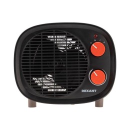 Тепловентилятор электрический настольный 2кВт со спиральным нагревательным элементом черн. Rexant 60