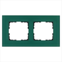 Рамка 2-м G-Glass стекло лазурн. Jasmart G1002GJ