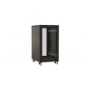Шкаф напольный TTBR-3266-DD-RAL9004 19дюйм 32U 1610х600х600мм передн. и задн. распашные перфорир. дв