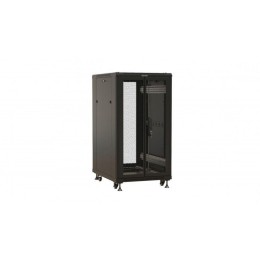 Шкаф напольный TTBR-3266-DD-RAL9004 19дюйм 32U 1610х600х600мм передн. и задн. распашные перфорир. дв