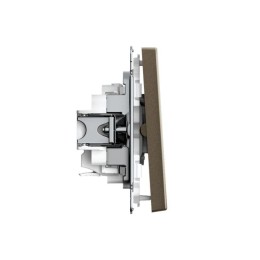 Выключатель 2-кл. ArtGallery 10AX быстрозажим. клем. механизм мокко SE GAL000651S