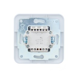 Выключатель 2-кл. 1п СП ASTI 10А IP20 с подсветкой в сборе бел. LEZARD 7081-0202-112