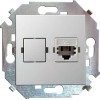 Розетка телефонная СП Simon 15 RJ11 винтов. зажимы механизм бел. Simon 1591480-030