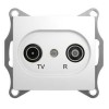 Розетка телевизионная оконечная TV/R 1-м СП Glossa 1дБ механизм бел. SchE GSL000194