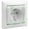 Розетка 1-м СП Valena 16А IP44 2P+E с заземл. защ. шторки с крышкой немецк. стандарт механизм бел. L