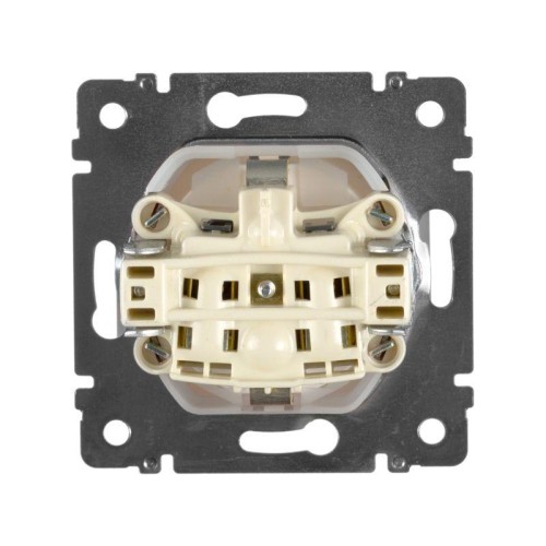 Розетка 1-м СП Valena 16А IP44 2P+E с заземл. защ. шторки с крышкой немецк. стандарт механизм бел. L