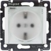 Розетка 1-м СП Valena 16А IP44 2P+E с заземл. защ. шторки с крышкой немецк. стандарт механизм бел. L