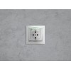 Розетка 1-м СП Valena 16А IP44 2P+E с заземл. защ. шторки с крышкой немецк. стандарт механизм бел. L