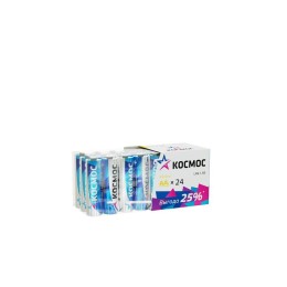 Элемент питания алкалиновый AA/LR6 пластик. бокс (уп.24шт) КОСМОС KOCLR6_24BOX