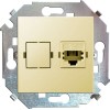 Розетка телефонная СП Simon 15 RJ11 винтов. зажимы механизм сл. кость Simon 1591480-031