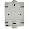 Розетка 1-м ОП Форс РСб20-3-ФСр 16А IP54 с заземл. с крышкой сер. IEK ERS12-K03-16-54-DC