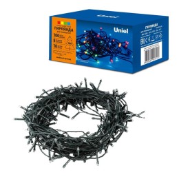 Гирлянда светодиодная ULD-S1000-100/DGA MULTI IP20 10м 100 LED разноцвет. свет провод зел. Uniel UL-