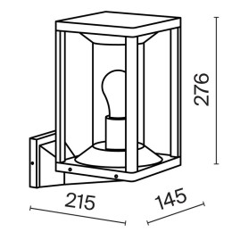 Светильник Cell 1х15Вт E27 IP65 бра настен. Maytoni O452WL-01GF