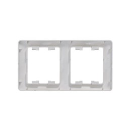 Рамка 2-м Glossa вертикал. платина SE GSL001206