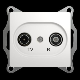 Розетка телевизионная проходная TV/R 1-м СП Glossa 4дБ механизм бел. SchE GSL000195