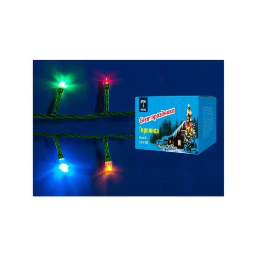 Гирлянда UDL-S0500-050/DGA MULTI IP20 MINI с контроллером 5м 50 миниламп накаливания свет разноцветн