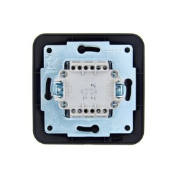 Выключатель 2-кл. 1п СП ASTI 10А IP20 с подсветкой в сборе черн. бархат LEZARD 7081-4242-112