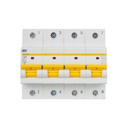 Выключатель автоматический модульный 4п C 80А 15кА ВА47-150 KARAT IEK MVA50-4-080-C