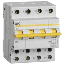 Выключатель-разъединитель трехпозиционный 4п ВРТ-63 50А KARAT IEK MPR10-4-050