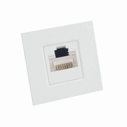 Розетка компьютерная 1-м W45 RJ45 кат.5E для кабель-канала механизм бел. SE RIN-144K5E-B