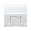 Адаптер на 1 RJ45(12) коннектор наклонный широкий Simon27 бел. 27081-35