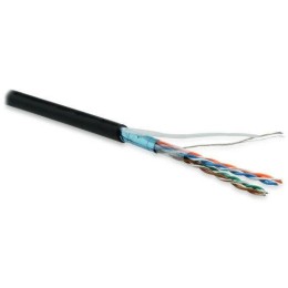 Кабель витая пара F/UTP кат.5E 4 пары 26 AWG МЖ patch экран-фольга LSZH нг(С)-HF FUTP4-C5E-P26-IN-LS