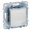 Розетка 1-м СП Unica Top 16А IP40 250В с заземл. защ. шторки с крышкой механизм алюм. SchE MGU5.037.