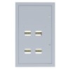 Щит этажный ЩЭ 4кв. без слабот. отсека (1010х650х160) IP31 PROxima EKF mb10-v-4r