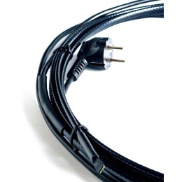 Комплект нагревательного саморег. кабеля (в трубу) 10Вт/м установочн. кабель евровилка с заземл. Ext