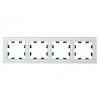 Рамка 4-м AtlasDesign Nature стекло бел. SE ATN320104