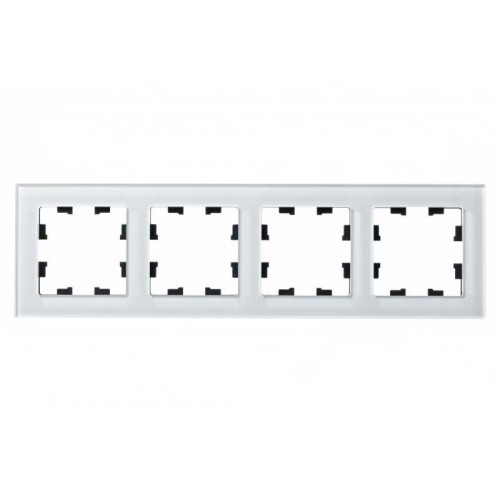 Рамка 4-м AtlasDesign Nature стекло бел. SE ATN320104