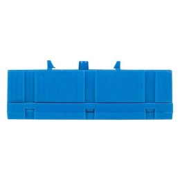 Шина нулевая N 6х9 12 отверстий синий изолированный корпус на DIN-рейку латунь PROxima EKF sn0-63-12