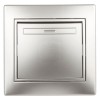 Выключатель 1-кл. СП Plano 10А IP20 1-101-03 250В алюм. Intro Б0053723