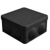 Коробка распределительная ОП 105х105х56мм IP54 7 выходов 4 гермоввода крышка защелкивающаяся материа