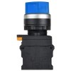 Переключатель 3 полож. 2НО с подсветкой син. MASTER IEK MI-SW60-20XD-4-14-3-K07