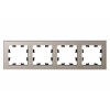 Рамка 4-м AtlasDesign Nature стекло шампань SE ATN320504
