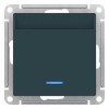 Выключатель карточный 2мод. СП AtlasDesign 10А IP20 без задержки времени механизм изумруд SE ATN0008