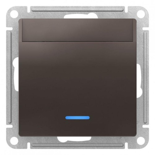 Выключатель карточный СП AtlasDesign 10А IP20 без задержки времени механизм мокко SE ATN000667