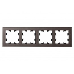 Рамка 4-м AtlasDesign Nature стекло мокко SE ATN320604