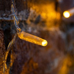 Гирлянда светодиодная "Светодиодный Дождь" 2х1.5м 192LED желт. 12Вт 230В IP65 постоян. свечение пров