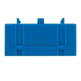 Шина нулевая N 6х9 8 отверстий синий изолированный корпус на DIN-рейку латунь PROxima EKF sn0-63-8-i