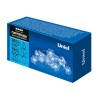 Гирлянда ULD-S1900-020/STB/2AA WHITE IP20 SNOWFLAKES MINI "Снежинки мини" 2AA (не в/к) 1.9м 20 LED п