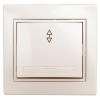 Переключатель 1-кл. СП Plano 10А IP20 1-103-02 250В сл. кость Intro Б0053744
