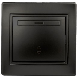 Переключатель 1-кл. СП Plano 10А IP20 1-103-05 250В антрацит Intro Б0053750